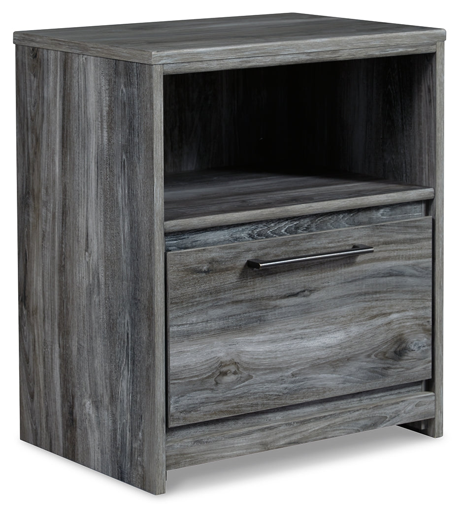 Baystorm King Panel Storage Bed, Dresser and Nightstand