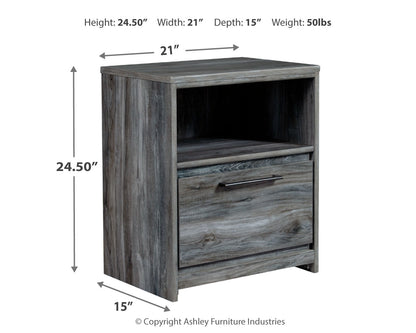 Baystorm Full Panel Bed, Dresser, Mirror and Nightstand