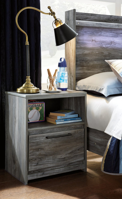 Baystorm Full Storage Bed, Dresser, Mirror and Nightstand
