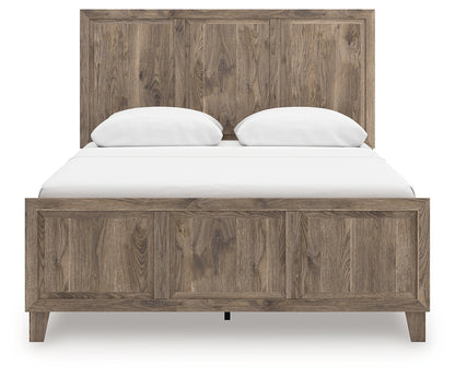 Rusticott Queen Panel Bed, Dresser and Nightstand