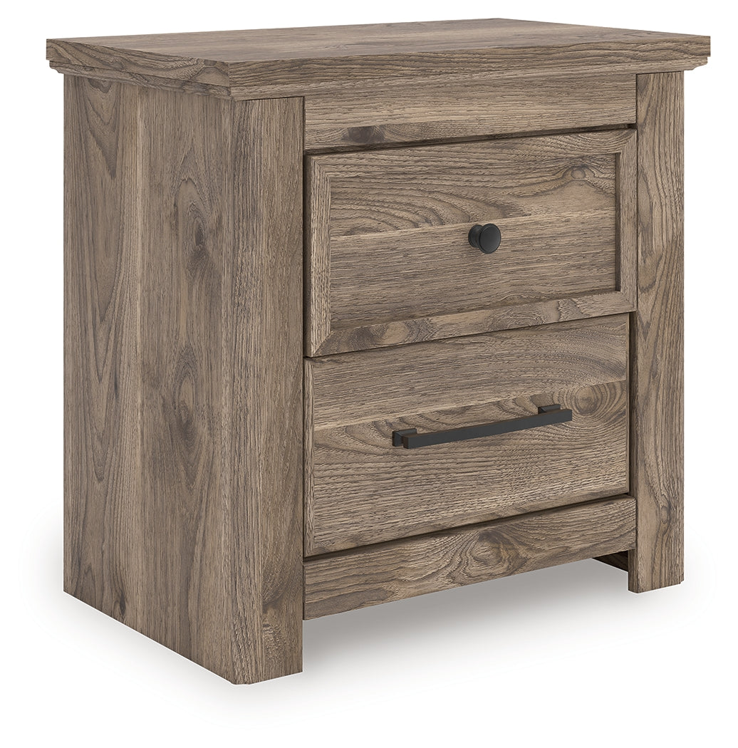 Rusticott Queen Panel Bed, Dresser and Nightstand