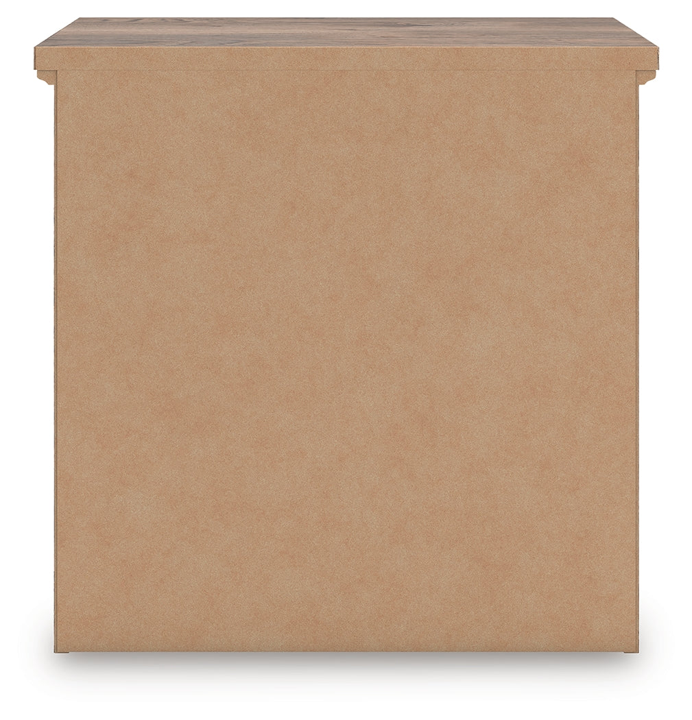 Rusticott Queen Panel Bed, Dresser and Nightstand