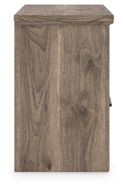 Rusticott Queen Panel Bed, Dresser and Nightstand