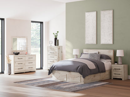 Lawroy Queen Panel Storage Bed, Dresser and Mirror