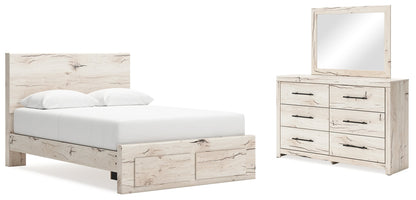 Lawroy Queen Panel Storage Bed, Dresser and Mirror