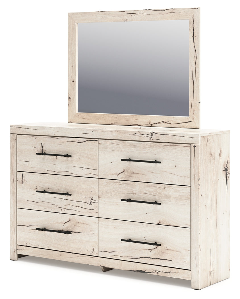 Lawroy King Panel Storage Bed, Dresser and Mirror