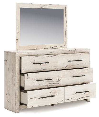 Lawroy King Panel Bed, Dresser and Mirror