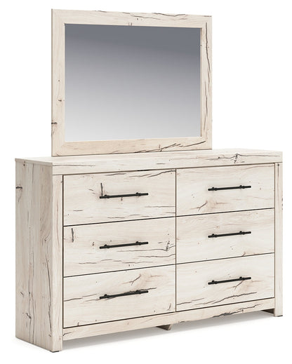 Lawroy Full Panel Bed, Dresser and Mirror