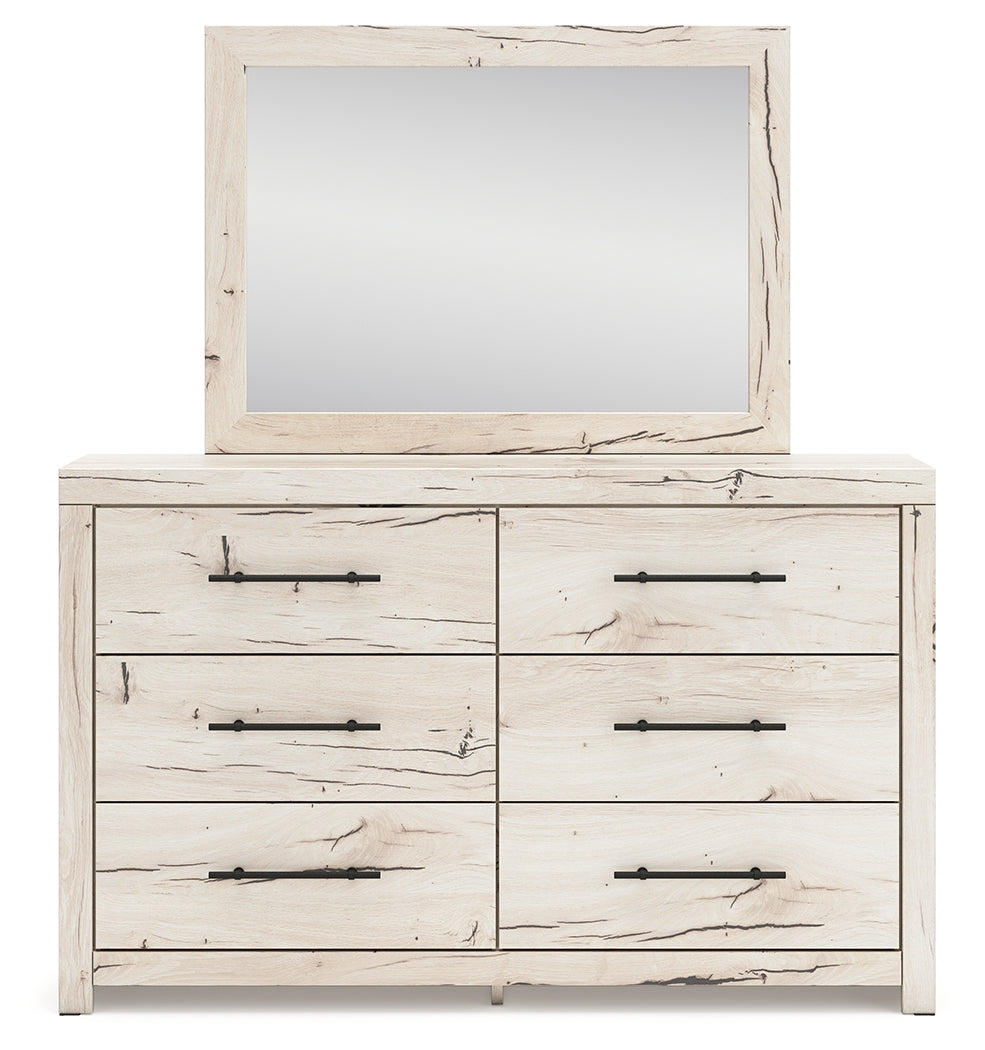 Lawroy King Panel Storage Bed, Dresser and Mirror