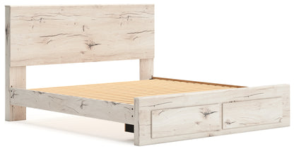 Lawroy King Panel Storage Bed, Dresser and Mirror