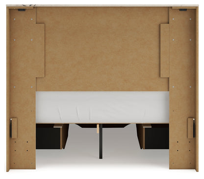 Lawroy Full Panel Storage Bed, Dresser and Mirror