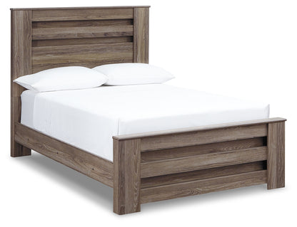 Zelen Full Panel Bed, Dresser and Mirror