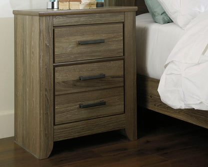 Zelen King Panel Bed, Dresser, Mirror and Nightstand