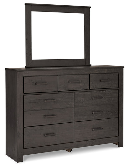Brinxton Queen Panel Bed, Dresser, Mirror, Chest and 2 Nightstands