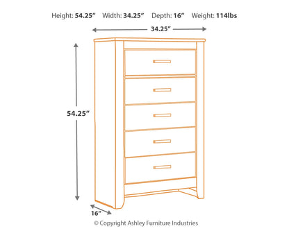 Brinxton King Panel Bed, Dresser, Mirror, Chest and Nightstand