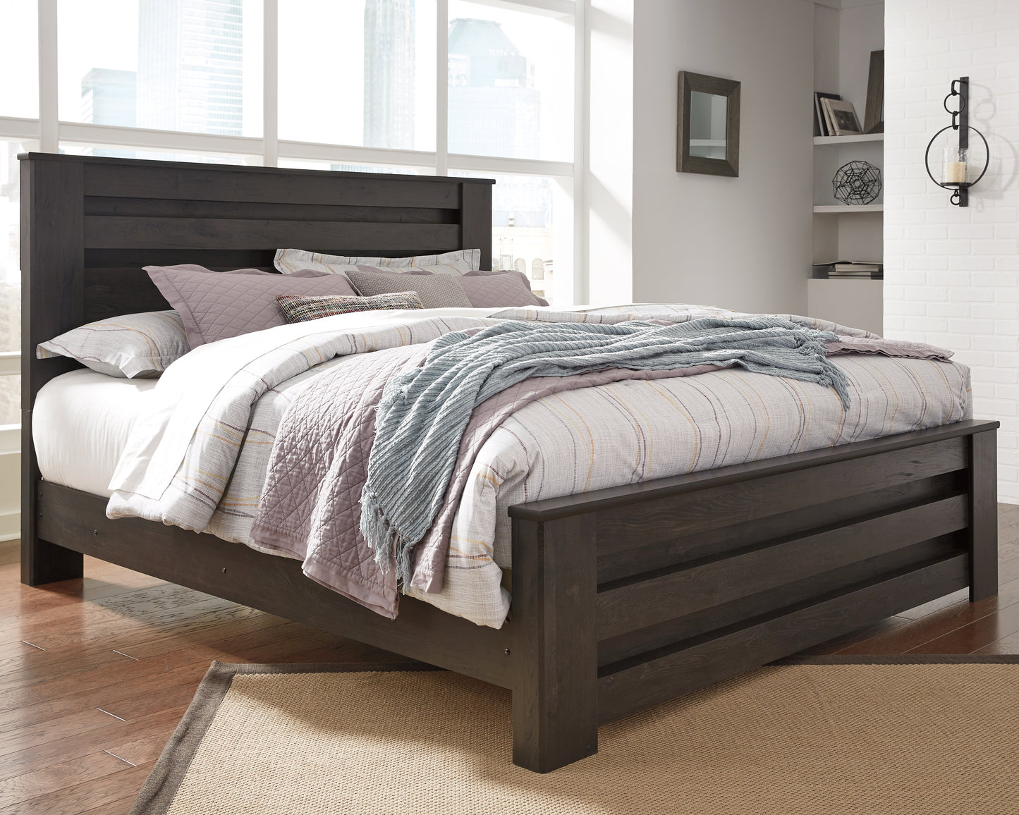 Brinxton King Panel Bed, Dresser, Mirror and Chest