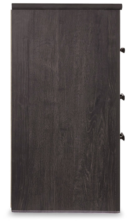 Brinxton King Panel Headboard, Dresser, Mirror, Chest and 2 Nightstands