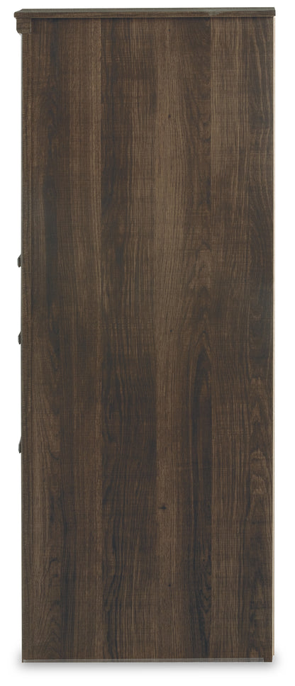 Juararo California King Panel Bed, Dresser, Chest and Nightstand