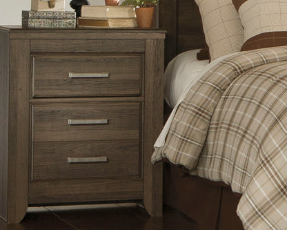 Juararo California King Panel Bed, Dresser, Chest and Nightstand
