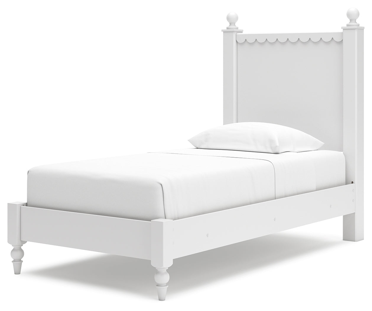 Mollviney Twin Panel Bed, Dresser and Mirror