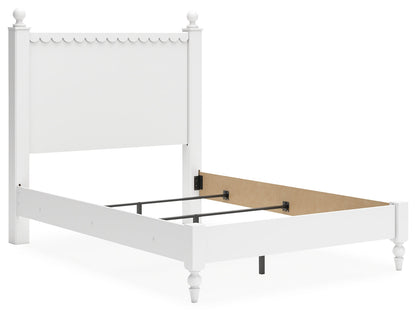 Mollviney Full Panel Bed, Dresser and Mirror