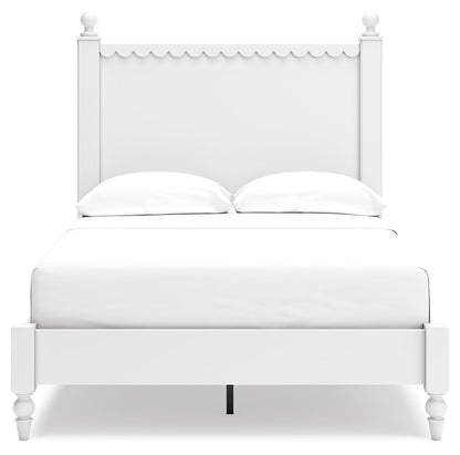 Mollviney Full Panel Bed, Dresser and Mirror