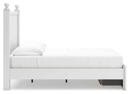 Mollviney Full Panel Storage Bed, Dresser and Mirror