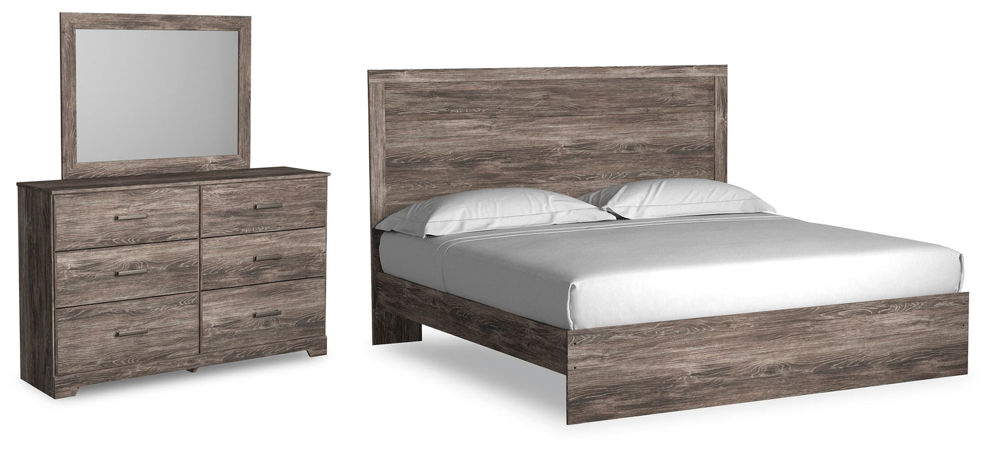 Ralinksi King Panel Bed, Dresser and Mirror