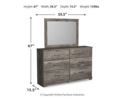 Ralinksi King Panel Bed, Dresser and Mirror