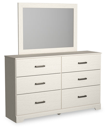 Stelsie Full Panel Bed, Dresser, Mirror and Nightstand