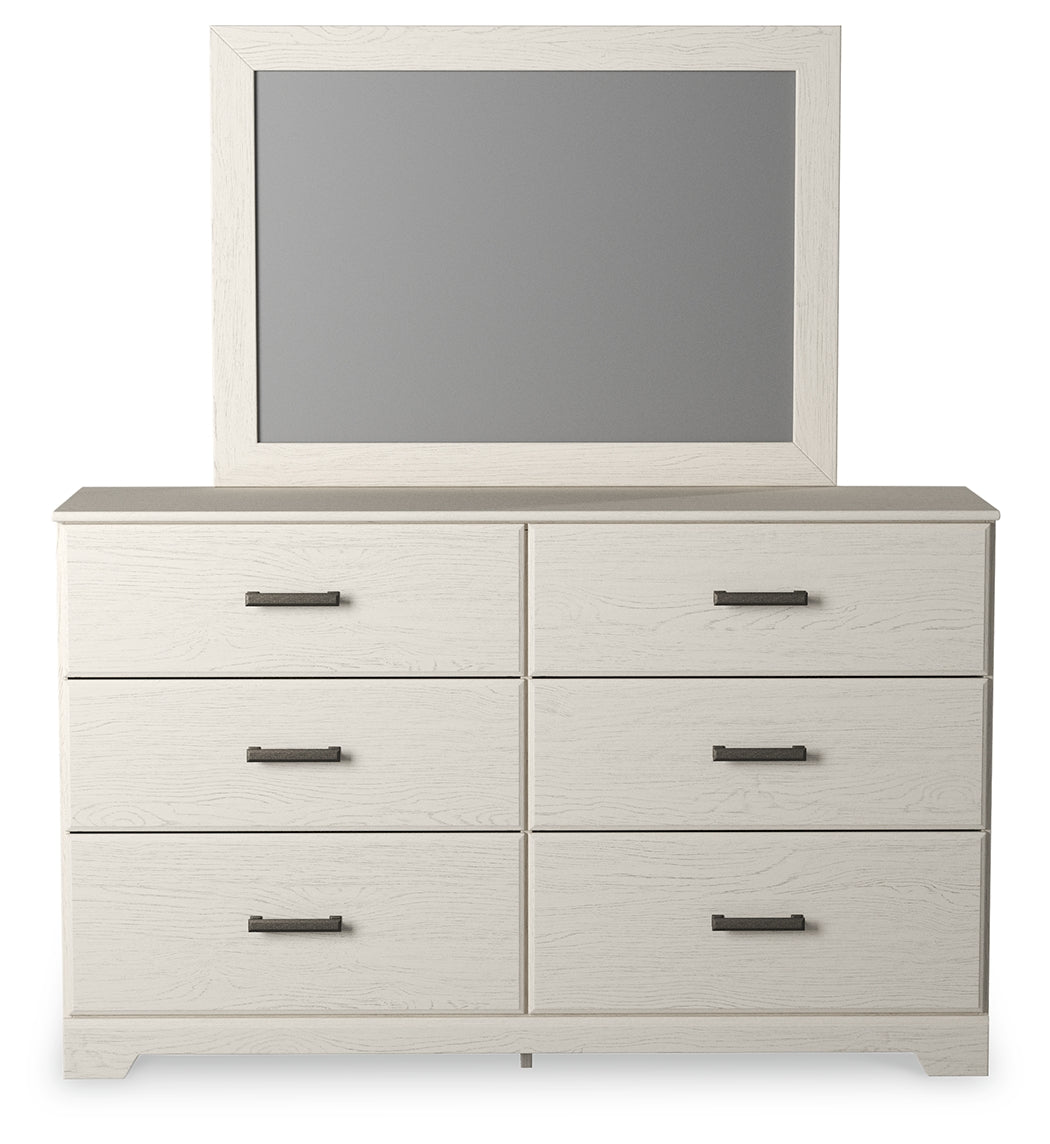 Stelsie Full Panel Bed, Dresser, Mirror and Nightstand