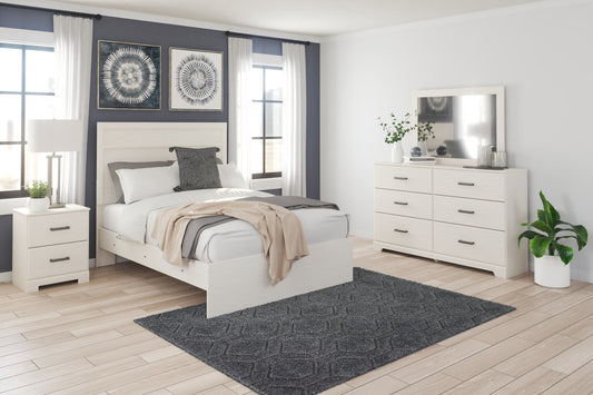 Stelsie Full Panel Bed, Dresser, Mirror and Nightstand