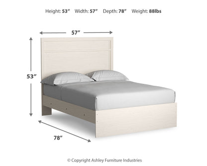 Stelsie Full Panel Bed, Dresser and Mirror
