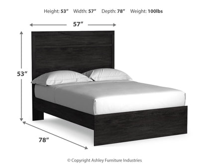 Belachime Full Panel Bed, Dresser and Mirror