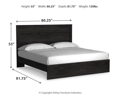 Belachime King Panel Bed, Dresser and Mirror