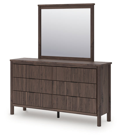 Pamytta King Panel Bed, Dresser, Mirror and Nightstand