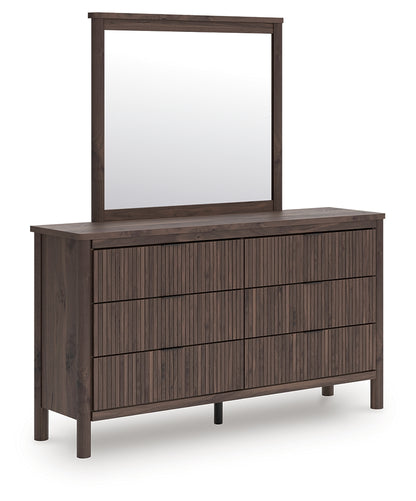 Pamytta Queen Panel Bed, Dresser, Mirror and Nightstand