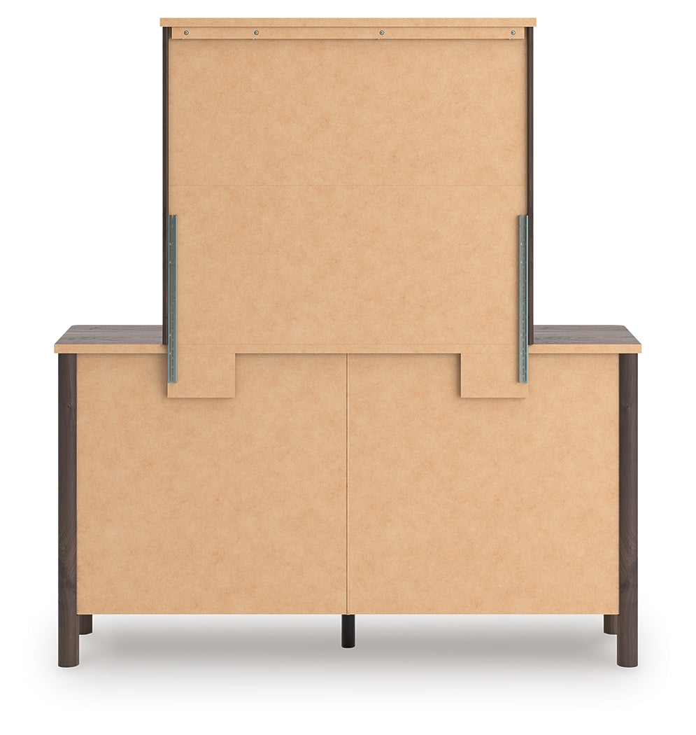 Pamytta Full Panel Bed, Dresser and Mirror