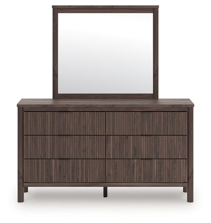 Pamytta Queen Panel Bed, Dresser, Mirror and Nightstand