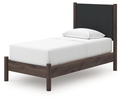 Pamytta Twin Upholstered Panel Platform Bed