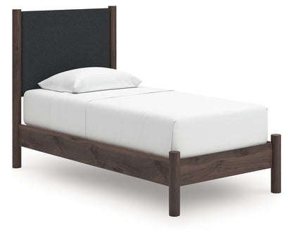 Pamytta Twin Upholstered Panel Platform Bed