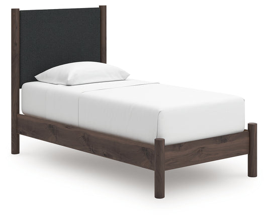 Pamytta Twin Upholstered Panel Platform Bed