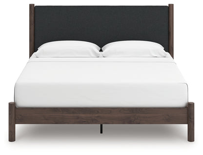 Pamytta King Upholstered Panel Platform Bed