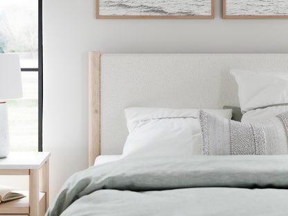 Cadmori Queen Panel Bed, Dresser, Mirror and Nightstand