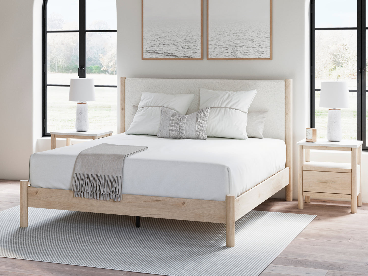Cadmori King Panel Bed, Dresser and 2 Nightstands