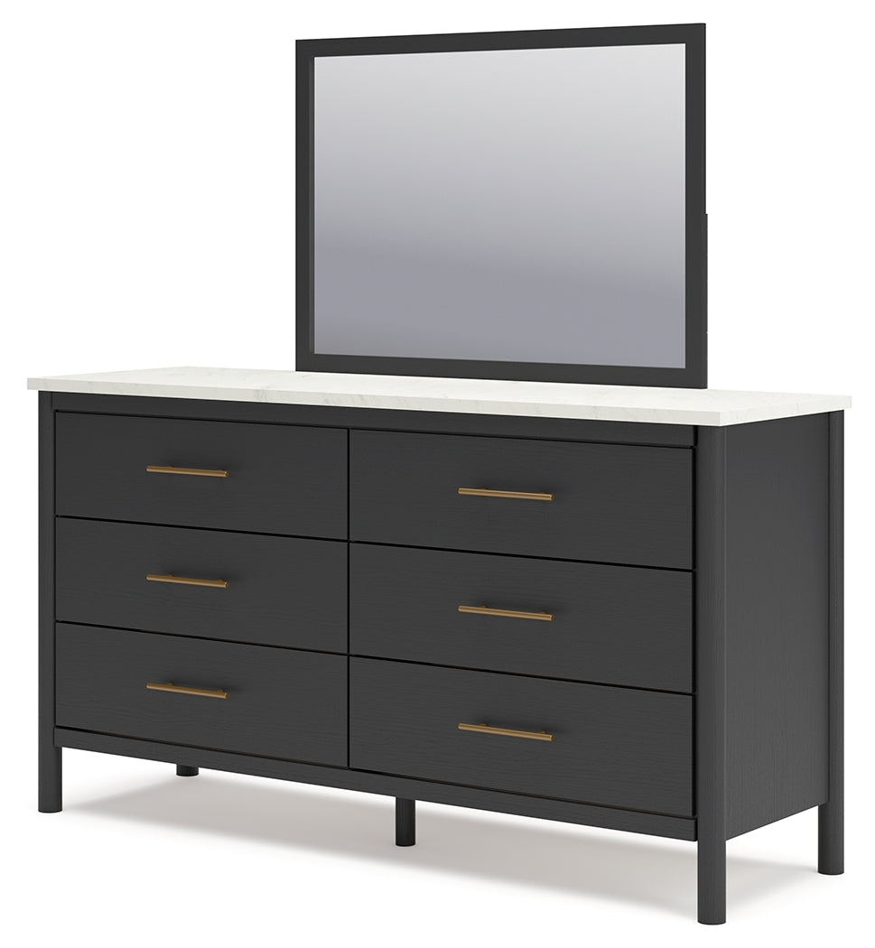 Cadmori Queen Panel Bed, Dresser, Mirror and Nightstand