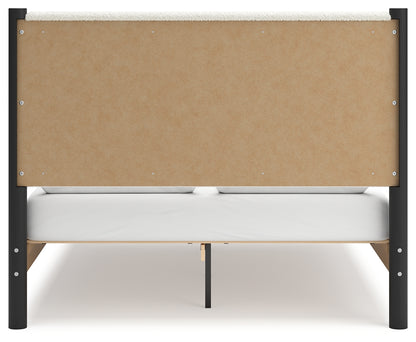 Cadmori Queen Panel Bed, Dresser, Mirror and Nightstand