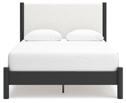 Cadmori Queen Panel Bed, Dresser, Mirror and Nightstand