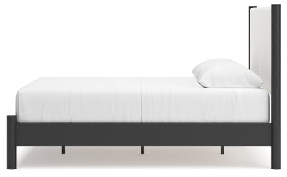 Cadmori Queen Panel Bed, Dresser, Mirror and Nightstand