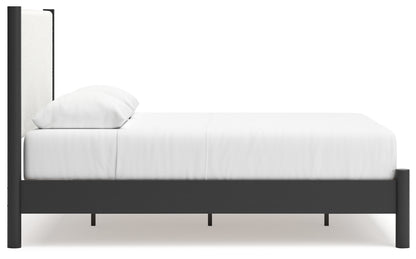 Cadmori Queen Panel Bed, Dresser, Mirror and Nightstand